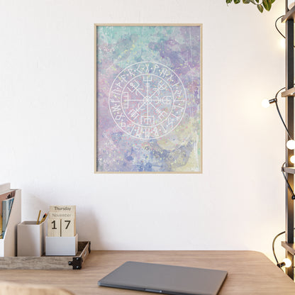 Nordic Tie Dye Posters with Wooden Frame - Inpired by the nordics and scandinavia