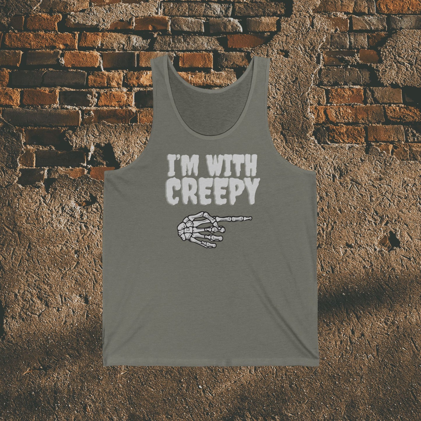 Creepy Unisex Tank top Monster Birthday Housewarming Gift Weirdcore Goth Witchy Tanks Weird Art Spooky Horror Creepy Cute Gothic Punk Emo