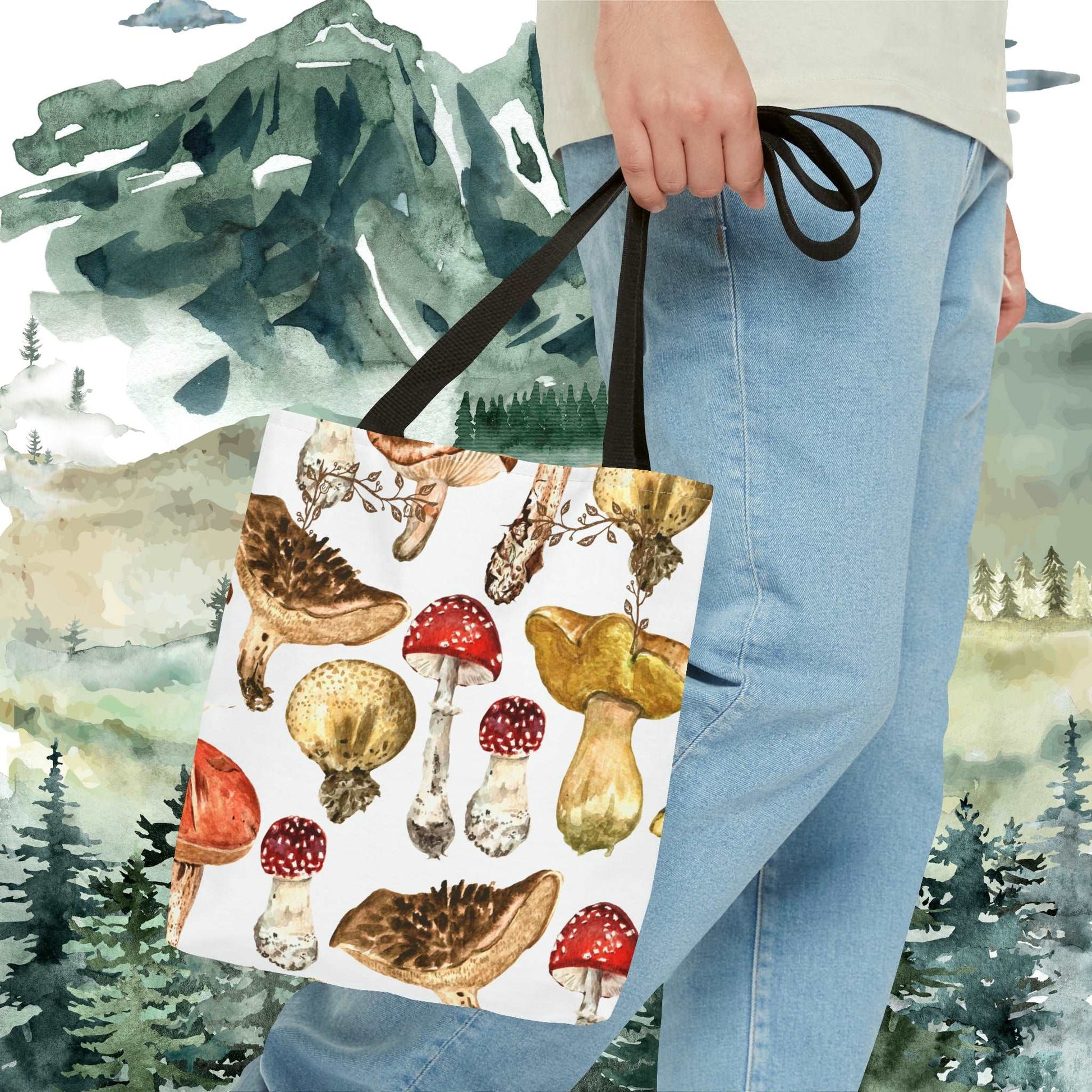 Fungi Tote Bag in white