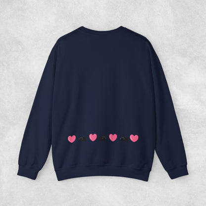 Time with spend with cats Crewneck Sweatshirt with heart design