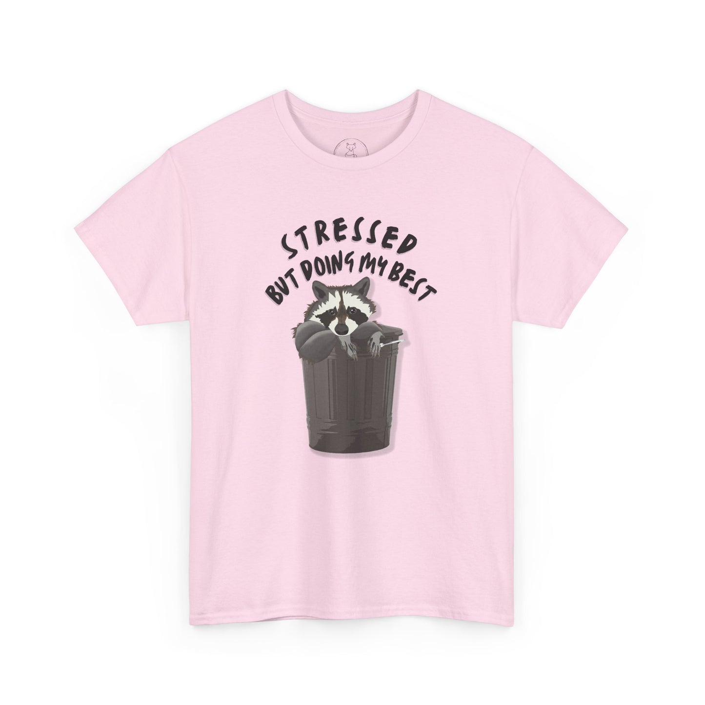 Stressed but doing my best raccoon tshirt -  Cute raccoon shirt - funny t-shirt - meme tshirt - funny gift - cute graphic tee