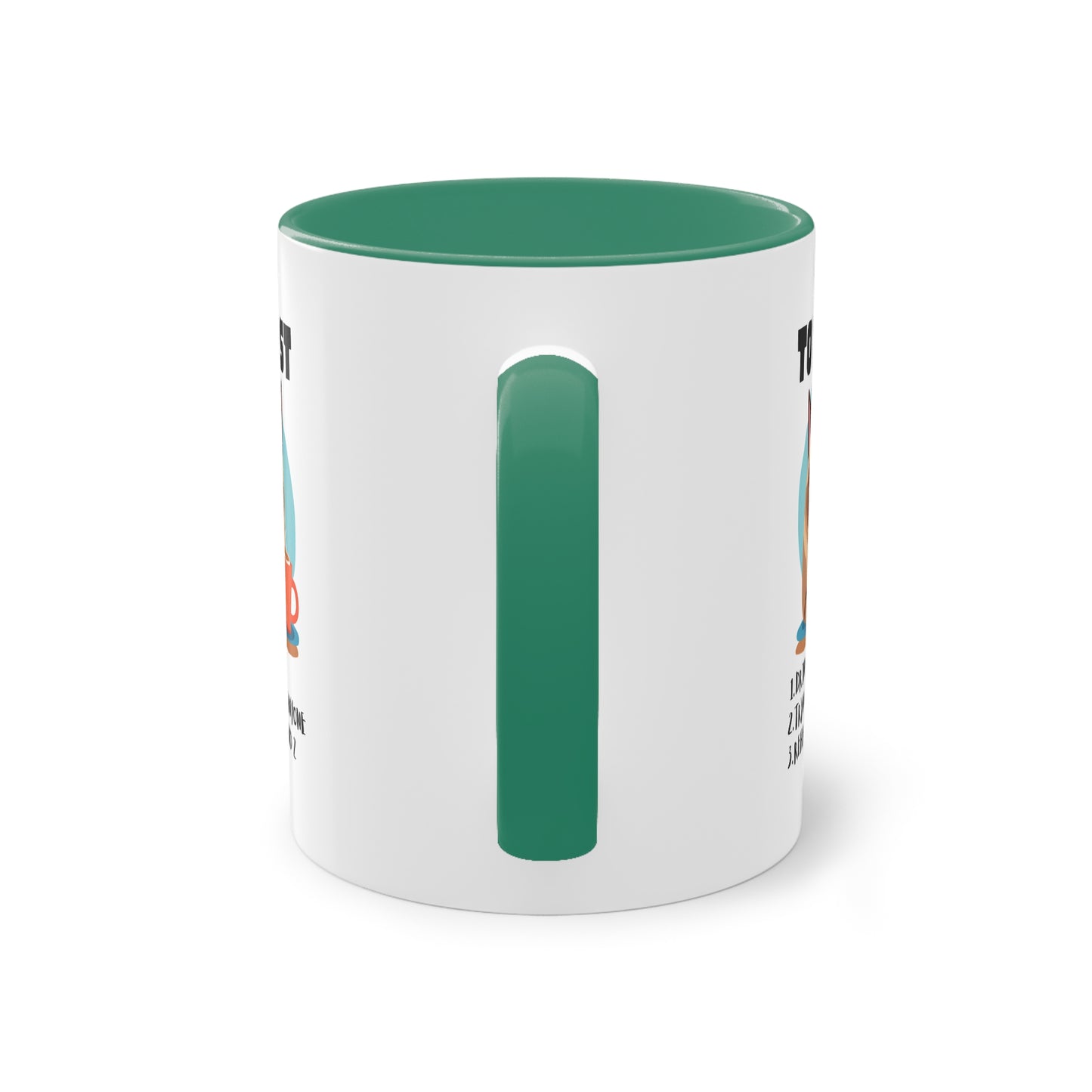 Kittys To do List - Two-Tone Coffee Mug - Cat mug