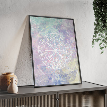 Nordic Tie Dye Posters with Wooden Frame - Inpired by the nordics and scandinavia