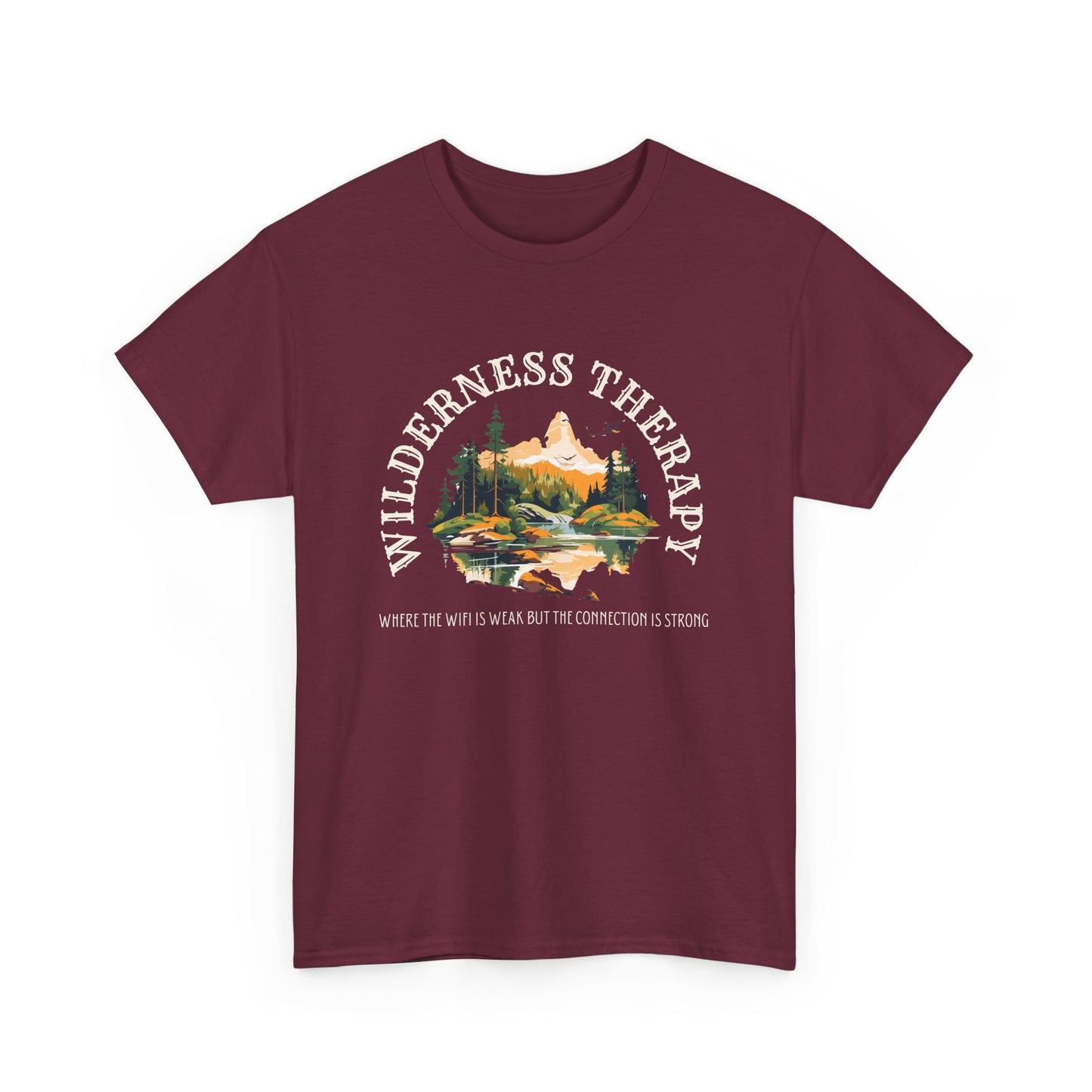 Wilderness Therapy Unisex Heavy Cotton Tee - Ourdoor tshirt - Nature inspired - camping shirt - hiking tshirt - gift for hiker