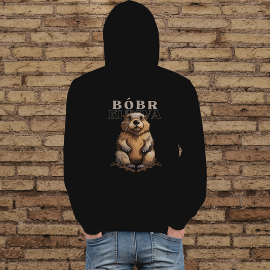 Bóbr meme Unisex Heavy Blend Full Zip Hooded Sweatshirt - Bobr hoodie - Aurora Corner Shop