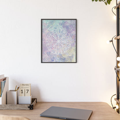 Nordic Tie Dye Posters with Wooden Frame - Inpired by the nordics and scandinavia