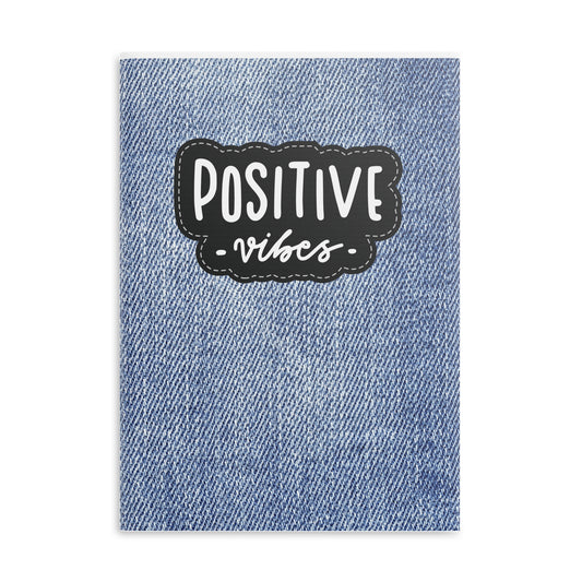 90's style denim Notebook with Puffy Covers - Demin style journal - retro inspired