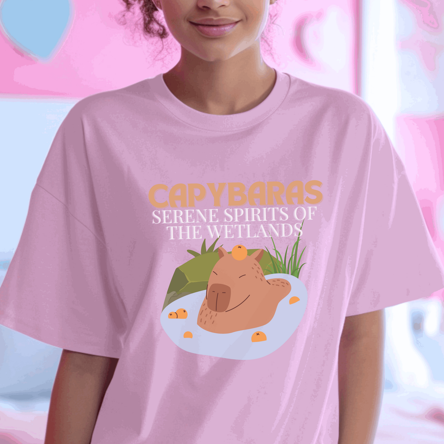 Capybara  Cotton Tee T-Shirt - unisex T-Shirt - Aurora Corner Shop