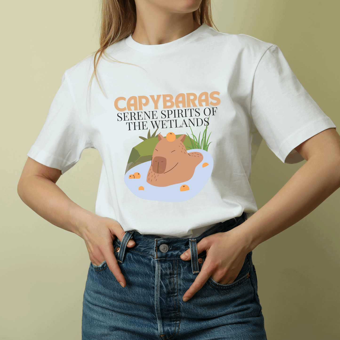 Capybara  Cotton Tee T-Shirt - unisex T-Shirt - Aurora Corner Shop