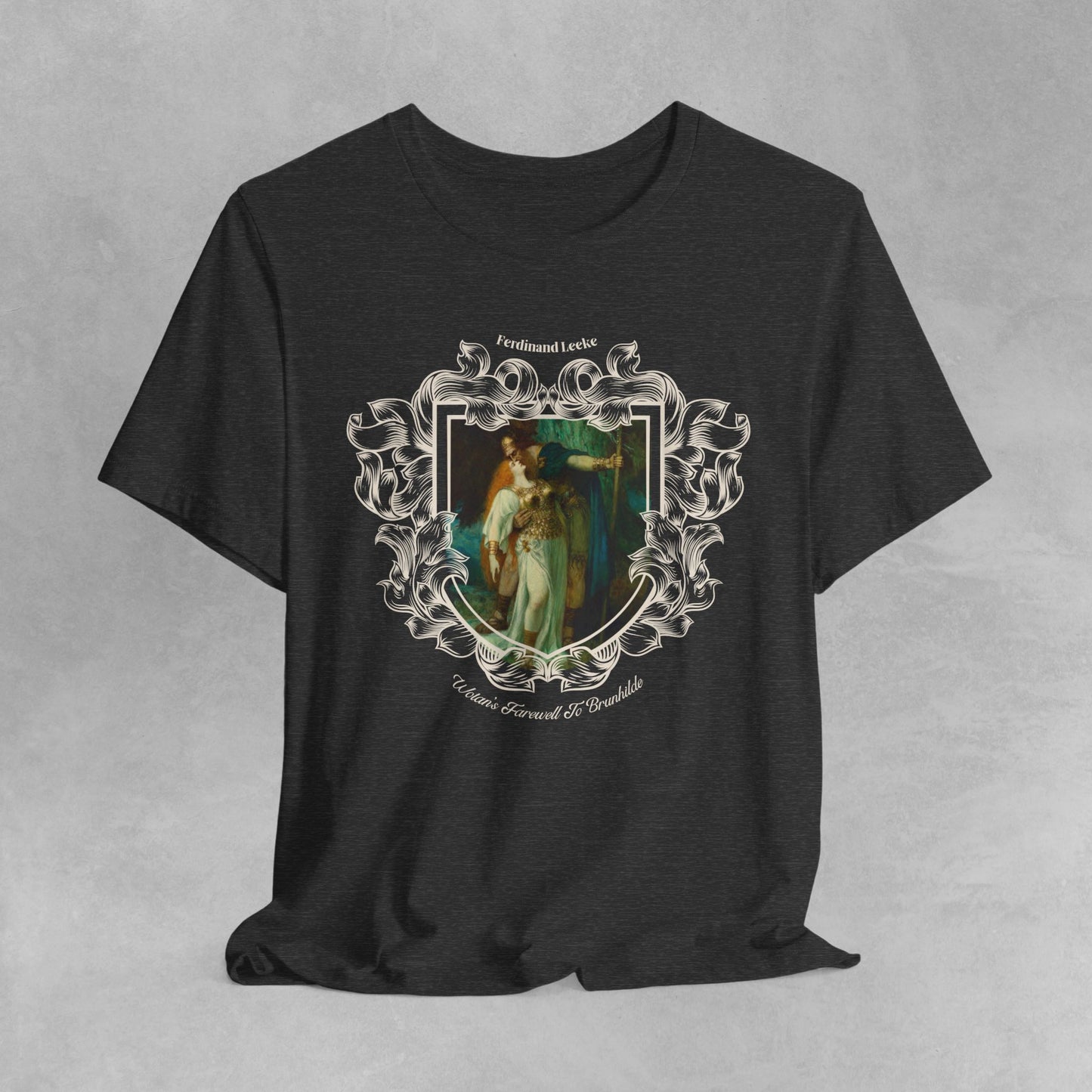 Ferdinand Leeke t-shirt - Myhtology tee shirt - Art History painting t shirt - Wotan and Brunnhilde Wagner Opera shirt Classical Art Shirt