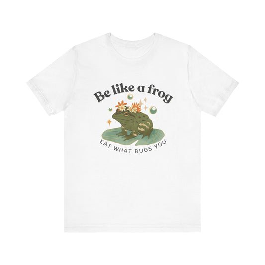 Frogs Jersey Short Sleeve Tee, Goblincore Clothing, Frog Unisex Shirt Frog and Toad Tee Aesthetic Cottagecore Clothes Dark Academia Shirt