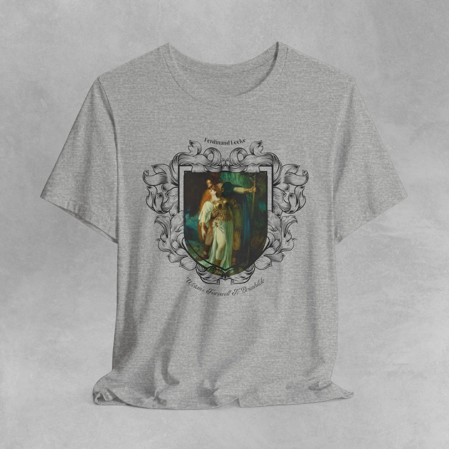 Ferdinand Leeke t-shirt - Myhtology tee shirt - Art History painting t shirt - Wotan and Brunnhilde Wagner Opera shirt Classical Art Shirt