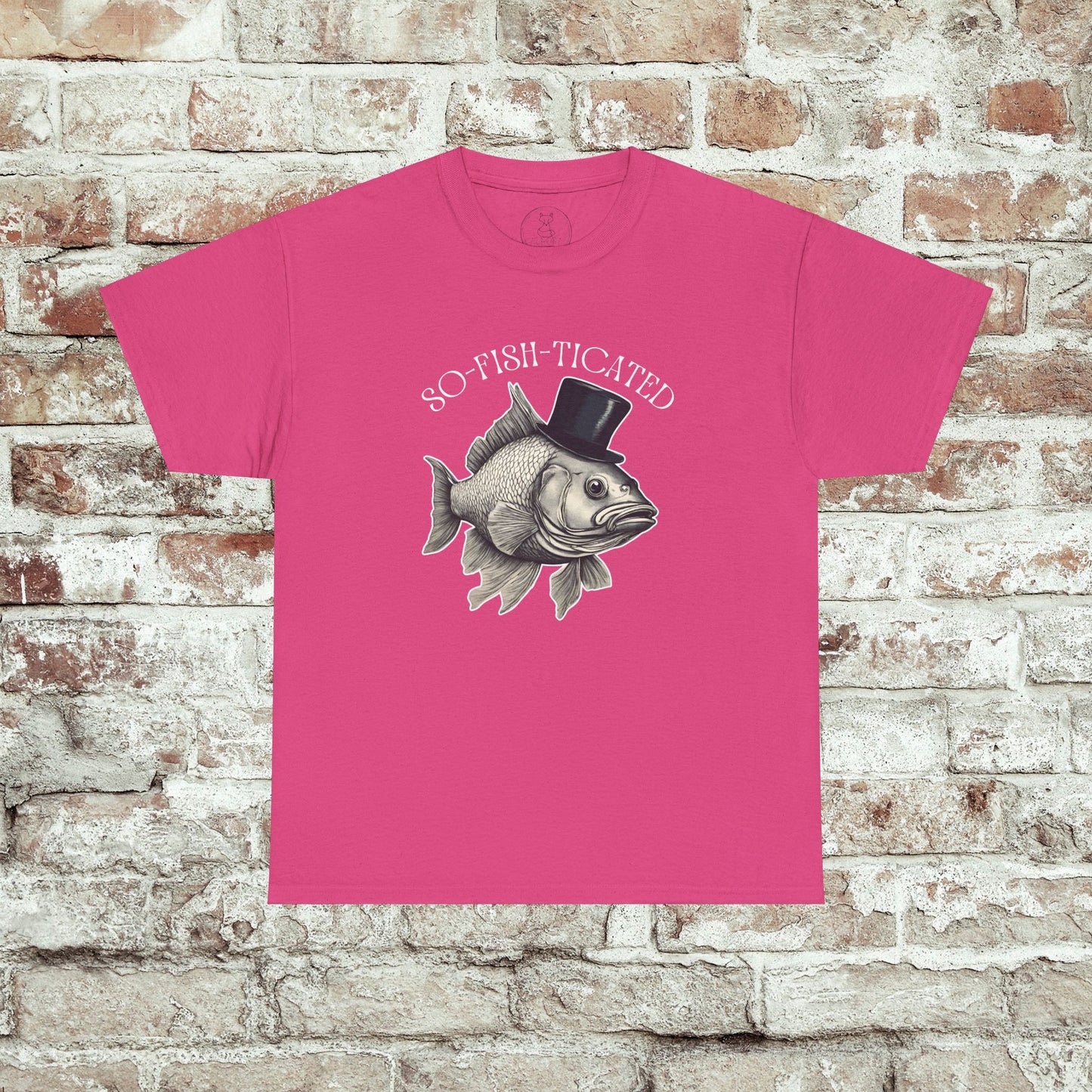 So-Fish-Ticated Funny fishing pun tshirt Funny Meme TShirt Retro Fisher T Shirt, Fisher Gear, Fish Graphic Shirt, humor Unisex Cotton Shirt