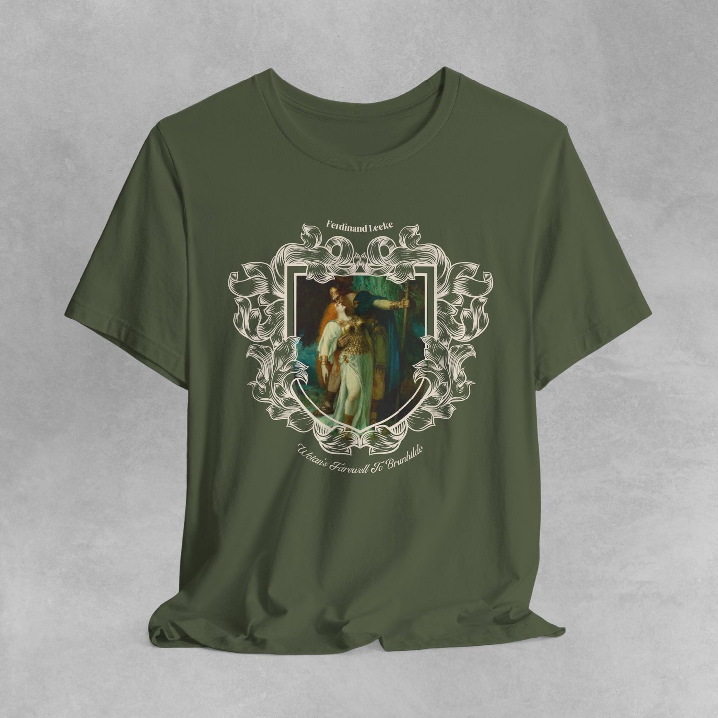 Ferdinand Leeke t-shirt - Myhtology tee shirt - Art History painting t shirt - Wotan and Brunnhilde Wagner Opera shirt Classical Art Shirt