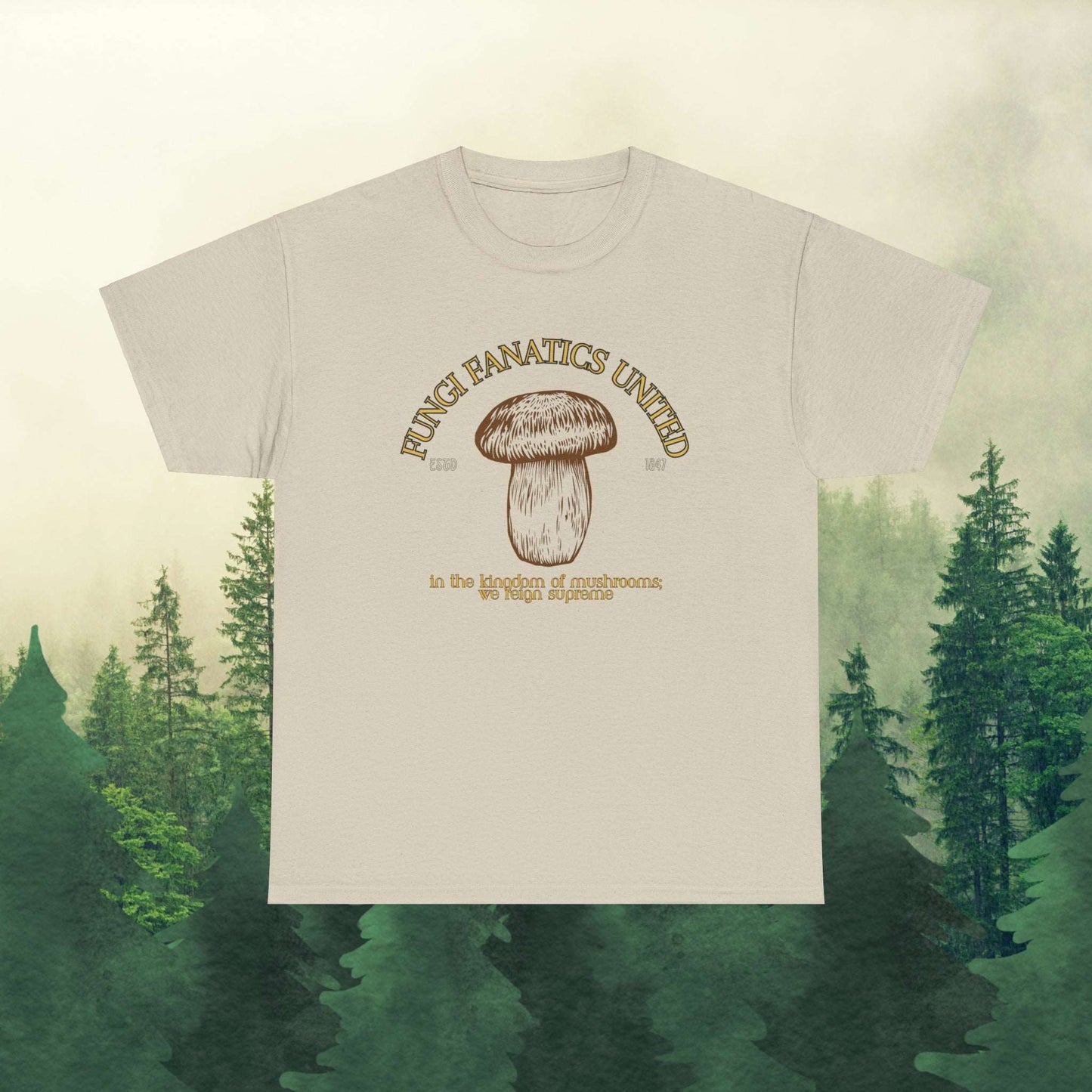 Fungi fanatics united Cotton Tee