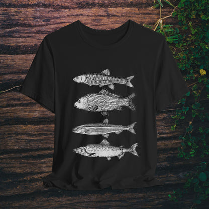 Cool Fish Shirt - Fisher Gifts, Fishing Unisex Relaxed Adult Tee Fisherman Gift, Lake Outdoorsman Naturalist, Fly Fishing, Gift for Him Her