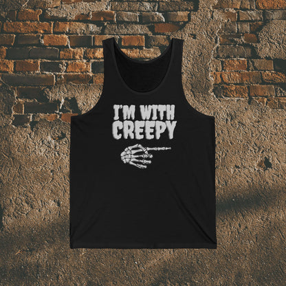 Creepy Unisex Tank top Monster Birthday Housewarming Gift Weirdcore Goth Witchy Tanks Weird Art Spooky Horror Creepy Cute Gothic Punk Emo