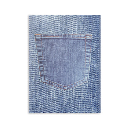 90's style denim Notebook with Puffy Covers - Demin style journal - retro inspired