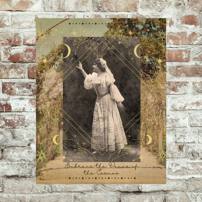 Embrace the Dance of the Cosmos - Poster - Mystical Poster - Vintage photography art