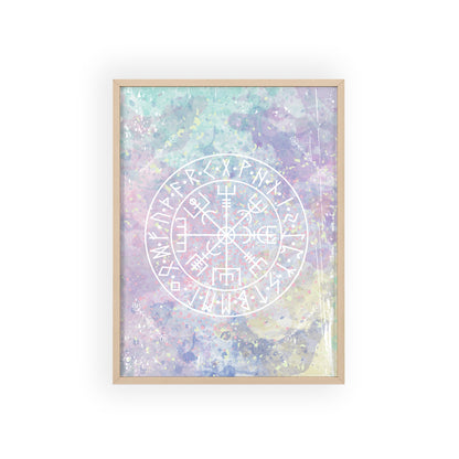 Nordic Tie Dye Posters with Wooden Frame - Inpired by the nordics and scandinavia