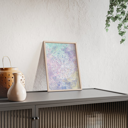 Nordic Tie Dye Posters with Wooden Frame - Inpired by the nordics and scandinavia