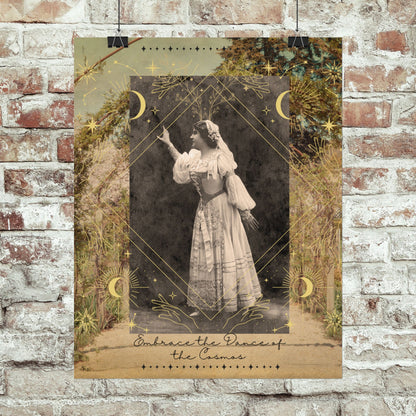 Embrace the Dance of the Cosmos - Poster - Mystical Poster - Vintage photography art