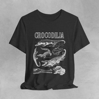 Crocodilia Herpetology t shirt, crocodile t shirt, alligator t shirt, gharial t shirt, lizard t shirt, vintage style zoology shirt animal