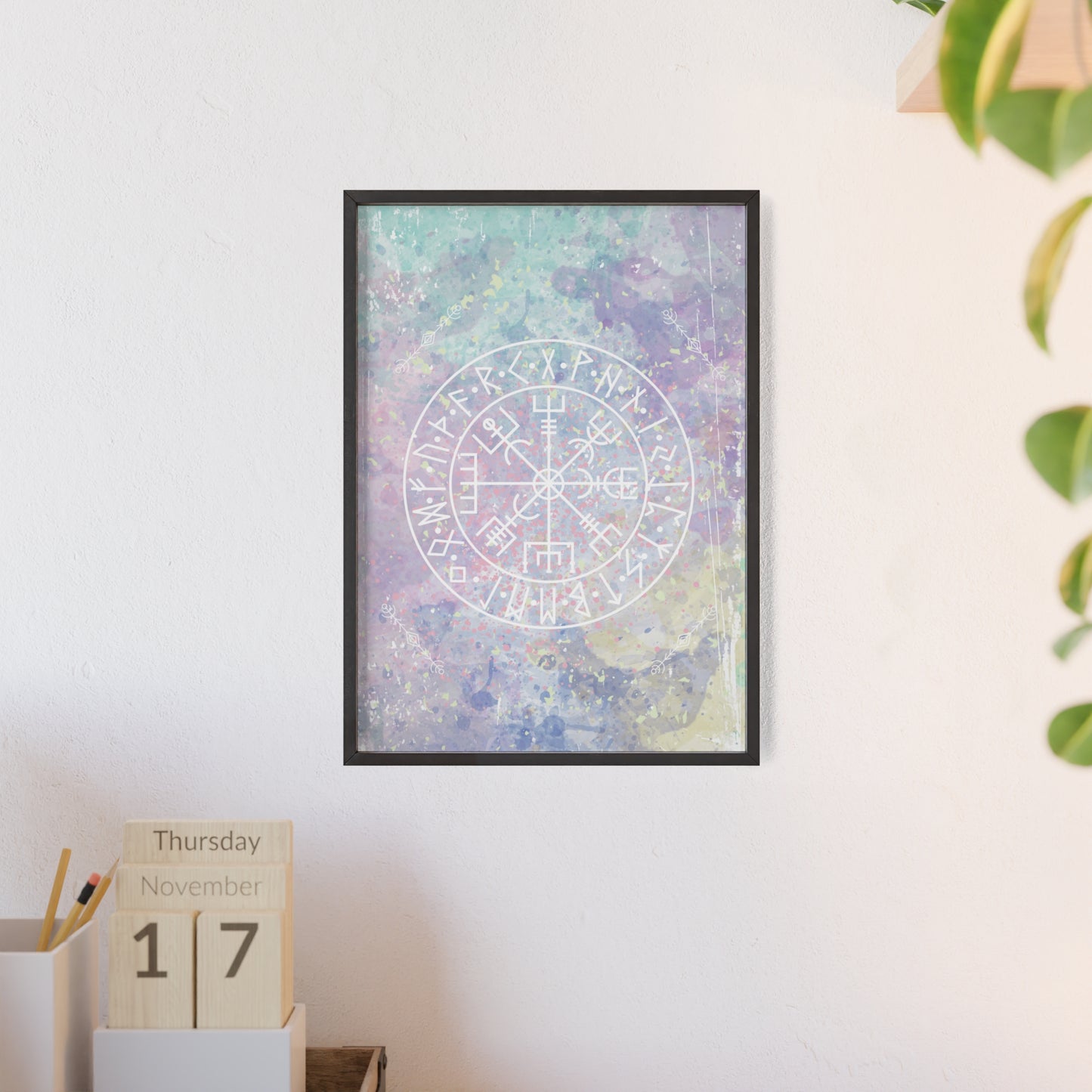 Nordic Tie Dye Posters with Wooden Frame - Inpired by the nordics and scandinavia