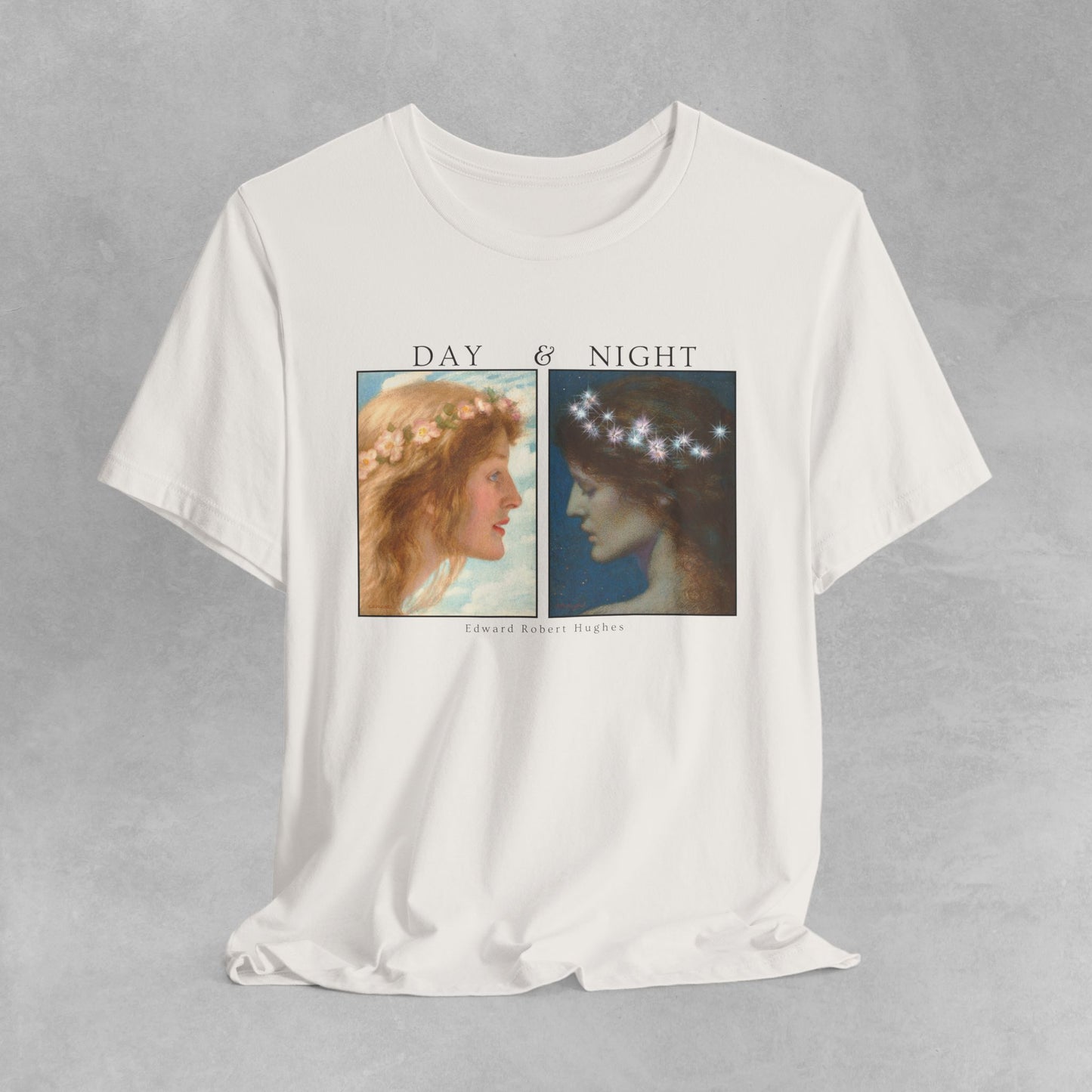 Edward Robert Hughes Day & Night Art Exhibition T Shirt Vintage Retro Gift Mens Womens Unisex  Graphic Tee Oversized Aesthetic Art tee shirt