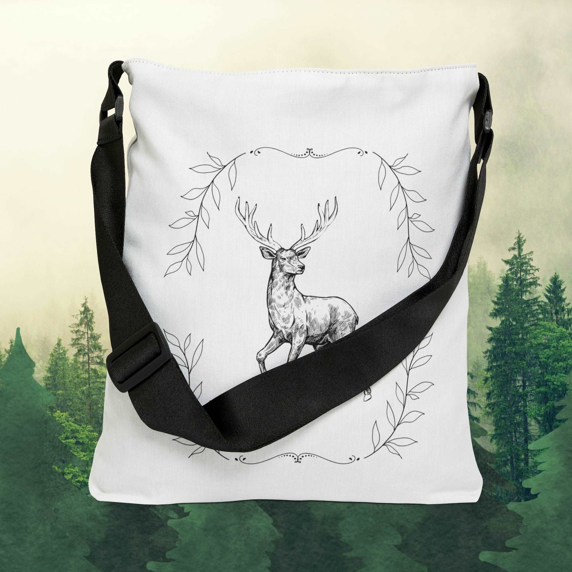 Oh deer Adjustable Tote Bag