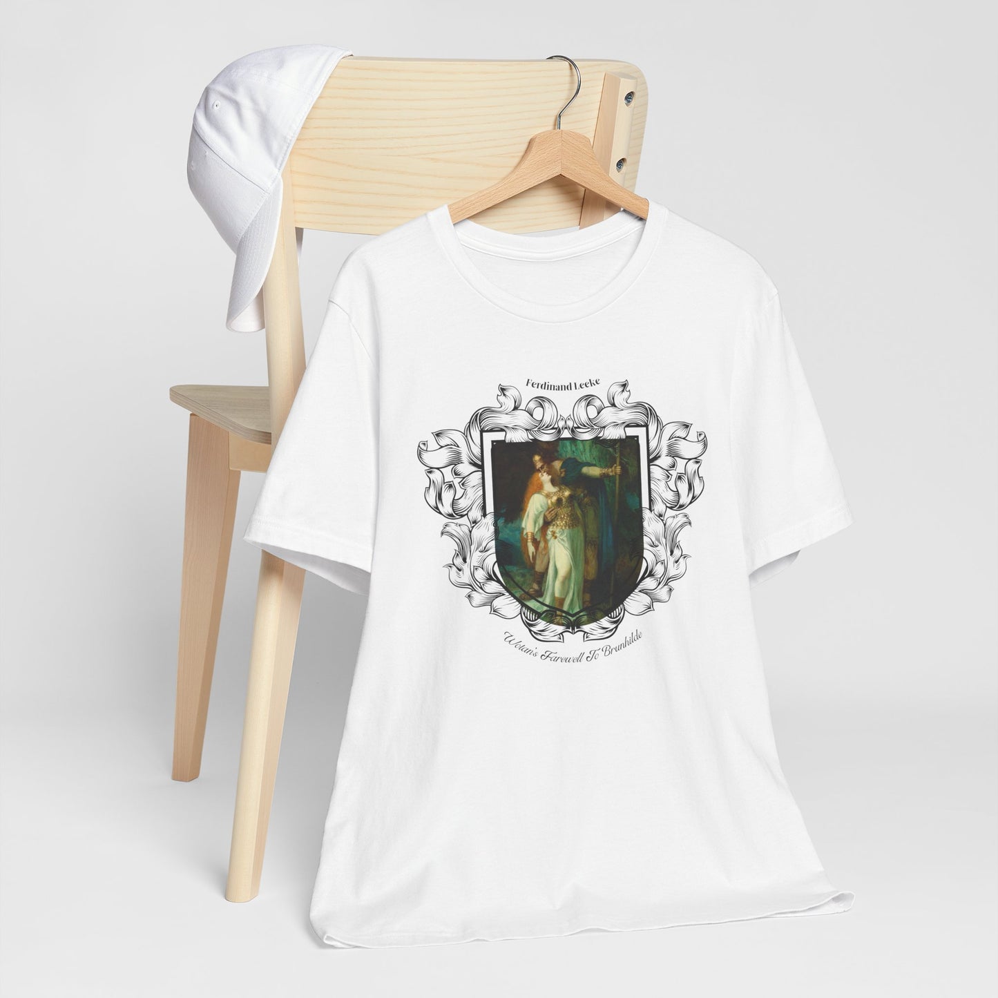 Ferdinand Leeke t-shirt - Myhtology tee shirt - Art History painting t shirt - Wotan and Brunnhilde Wagner Opera shirt Classical Art Shirt