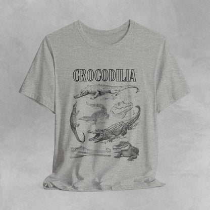 Crocodilia Herpetology t shirt, crocodile t shirt, alligator t shirt, gharial t shirt, lizard t shirt, vintage style zoology shirt animal