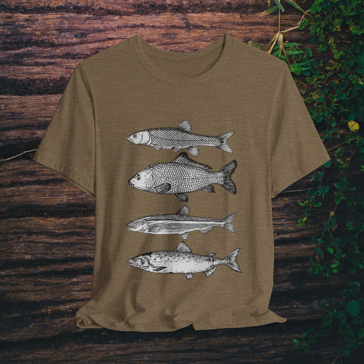 Cool Fish Shirt - Fisher Gifts, Fishing Unisex Relaxed Adult Tee Fisherman Gift, Lake Outdoorsman Naturalist, Fly Fishing, Gift for Him Her