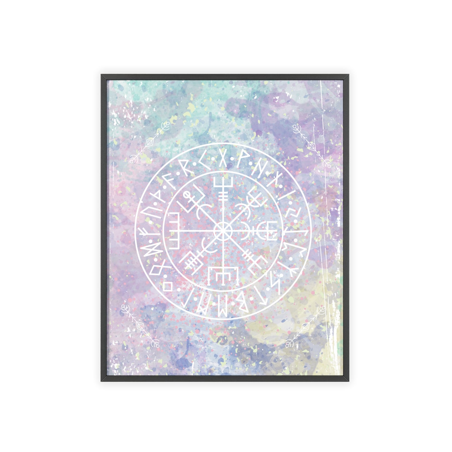 Nordic Tie Dye Posters with Wooden Frame - Inpired by the nordics and scandinavia