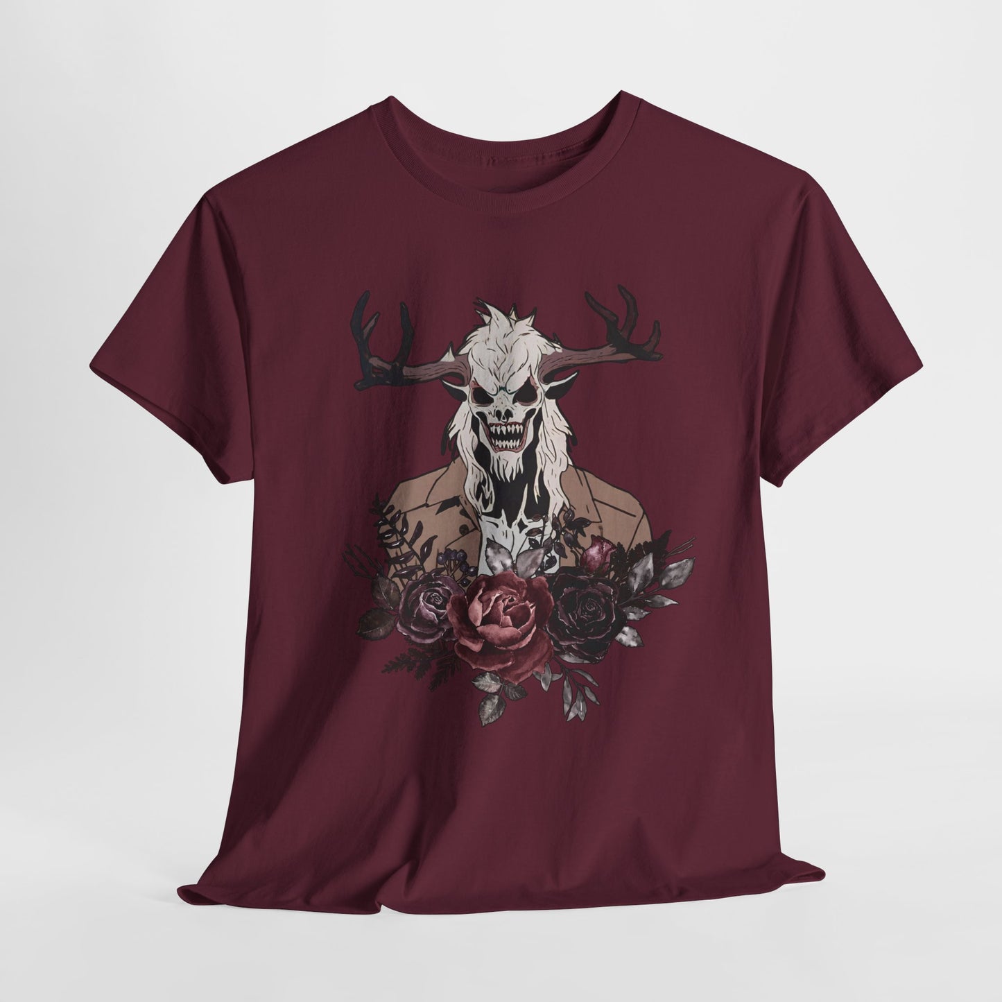 Wendigo tshirt Folkore Tshirt Horror Themed Unisex t-shirt Creepy Shirt Scary Shirt Weird Stuff Weird Shirts Naturecore Cryptid dark flower