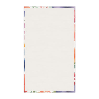 Floral Watercolor Kitchen Towel - Colorful Flower Kitchen Towel - Aurora Corner Shop