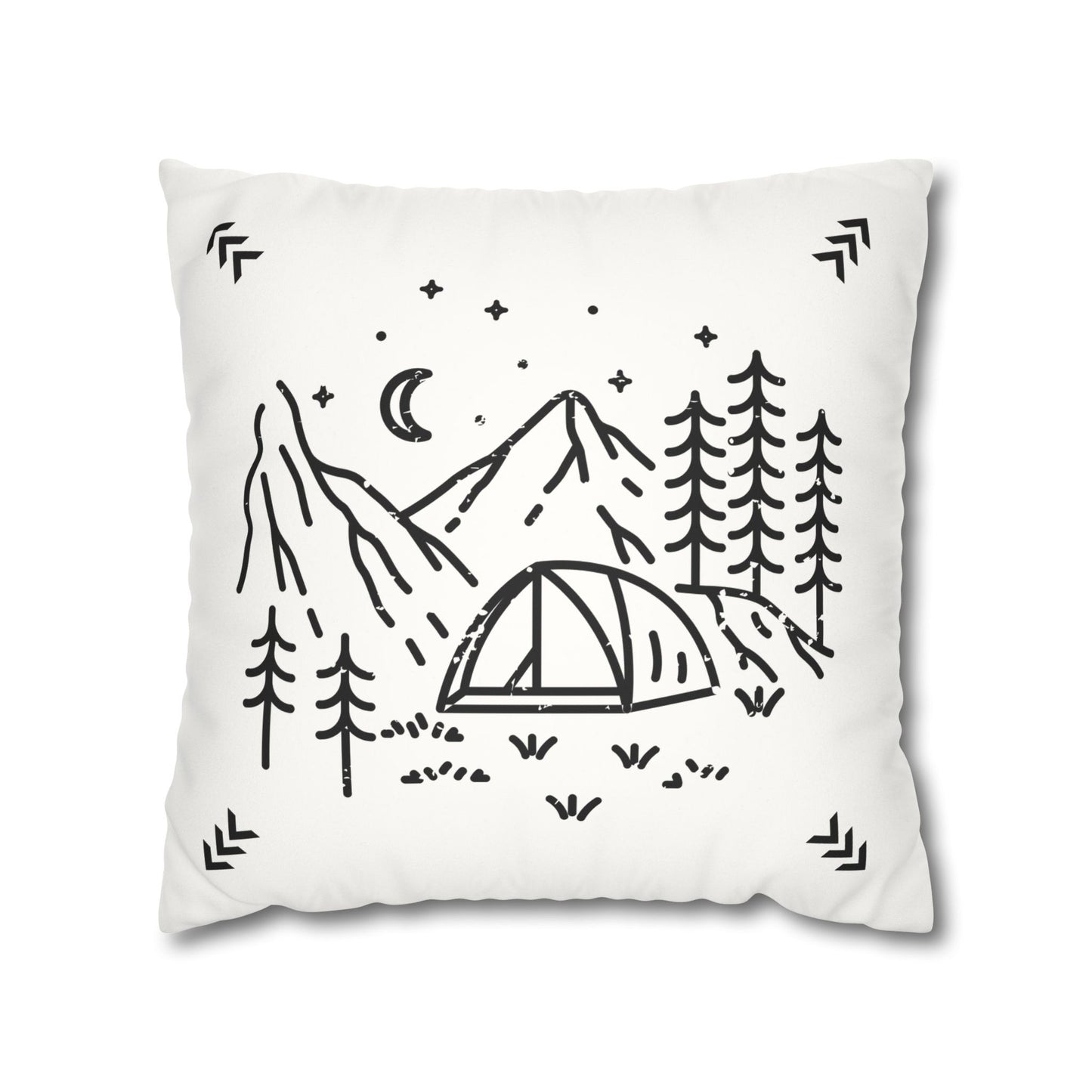 Soul of an adventurer square pillow in white