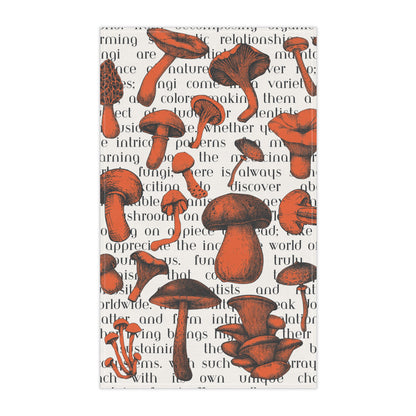 Nature's bounty Mushroom Kitchen Towel - Fungi design - Nature inspired home decor