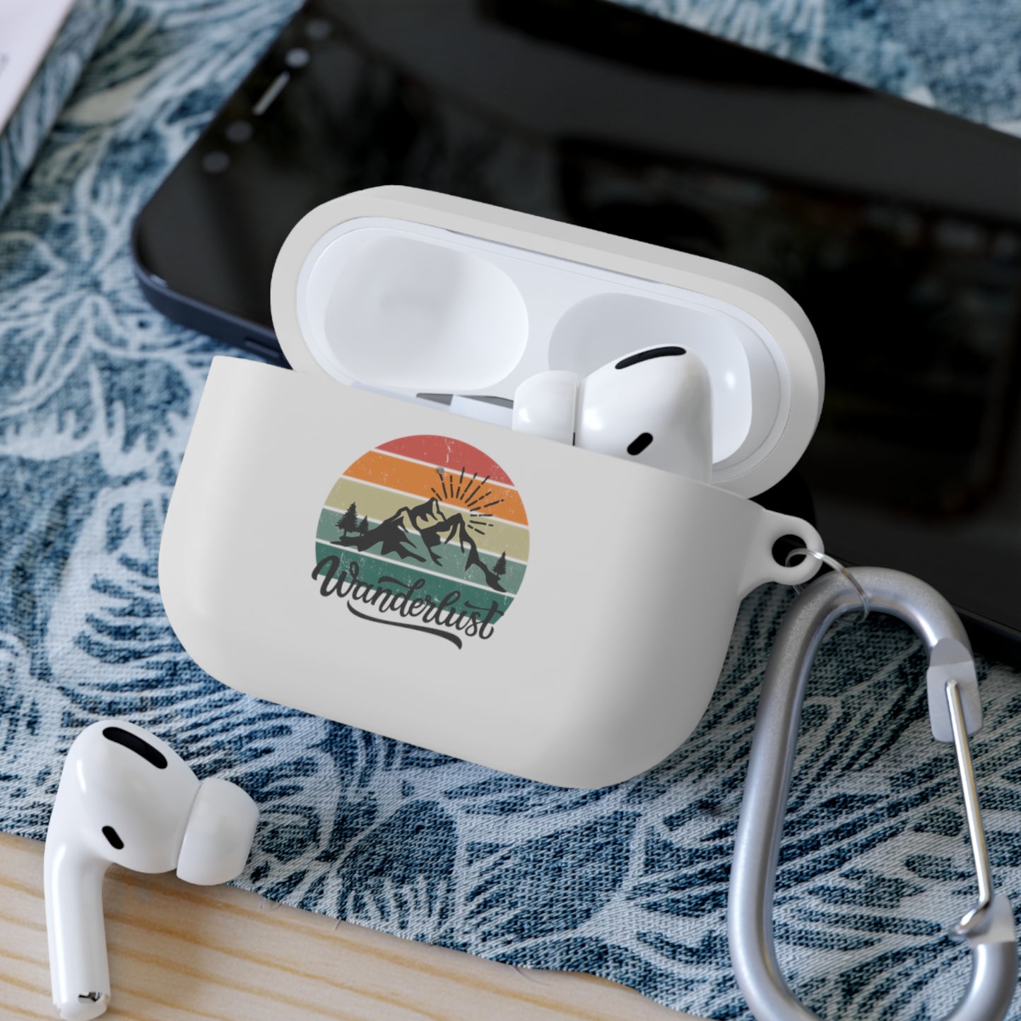 Wanderlust Case Cover for AirPods and AirPods Pro - Personalize with your name