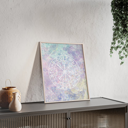 Nordic Tie Dye Posters with Wooden Frame - Inpired by the nordics and scandinavia