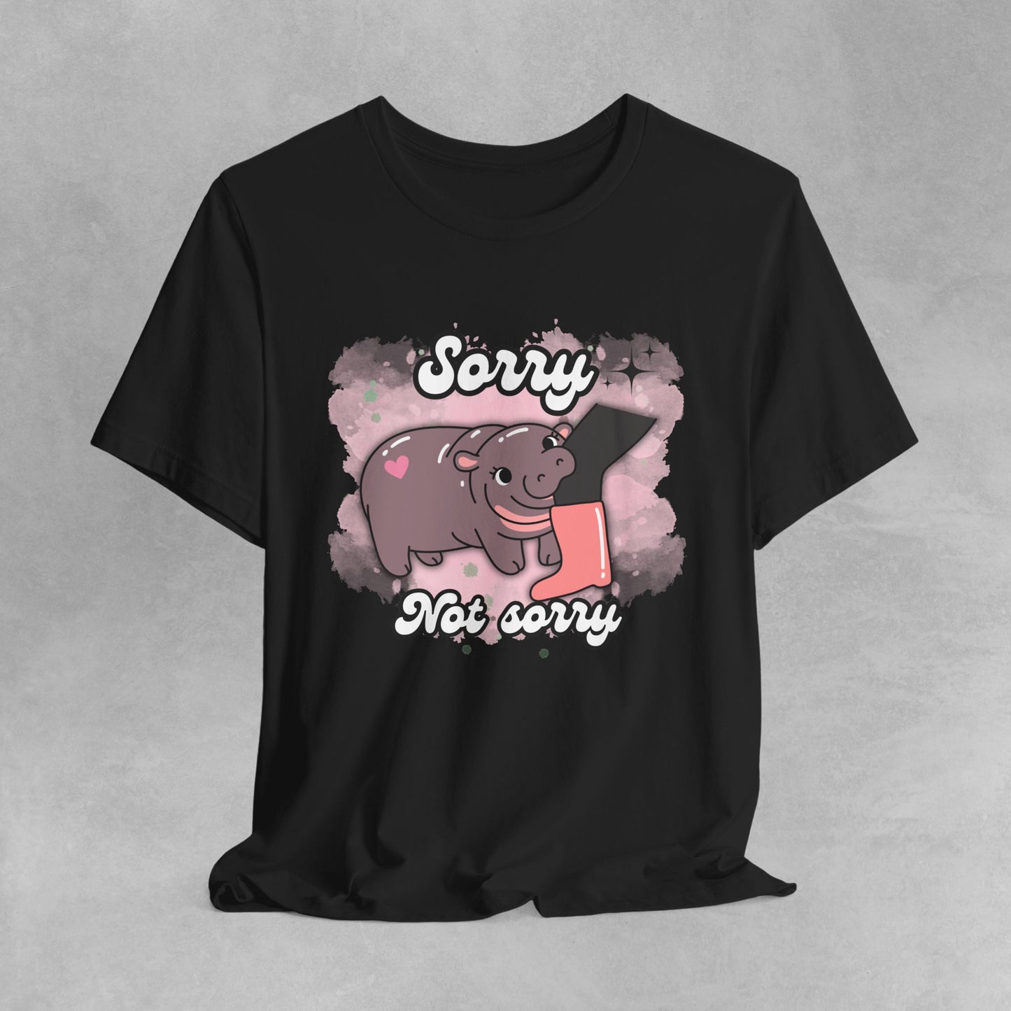 Adorable Pygmy Hippo Graphic Tee made from soft cotton, perfect for animal lovers and casual wear, featuring a cute design ideal for gifts and nature enthusiasts