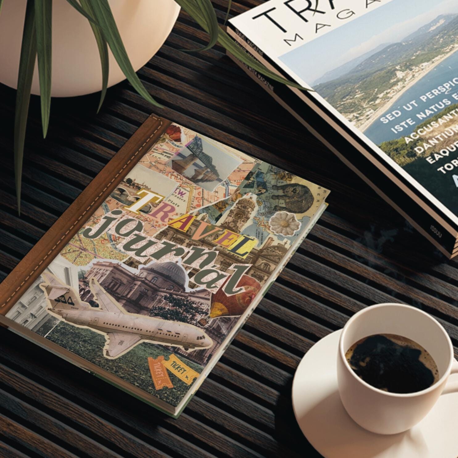Customizable Travel Journal and Adventure Logbook with a durable hardcover, designed for wanderlust explorers. Perfect for documenting journeys, travel memories, and experiences. An essential notebook for travelers, this personalized wanderer's companion makes a thoughtful gift for anyone who loves to explore and document their adventures.