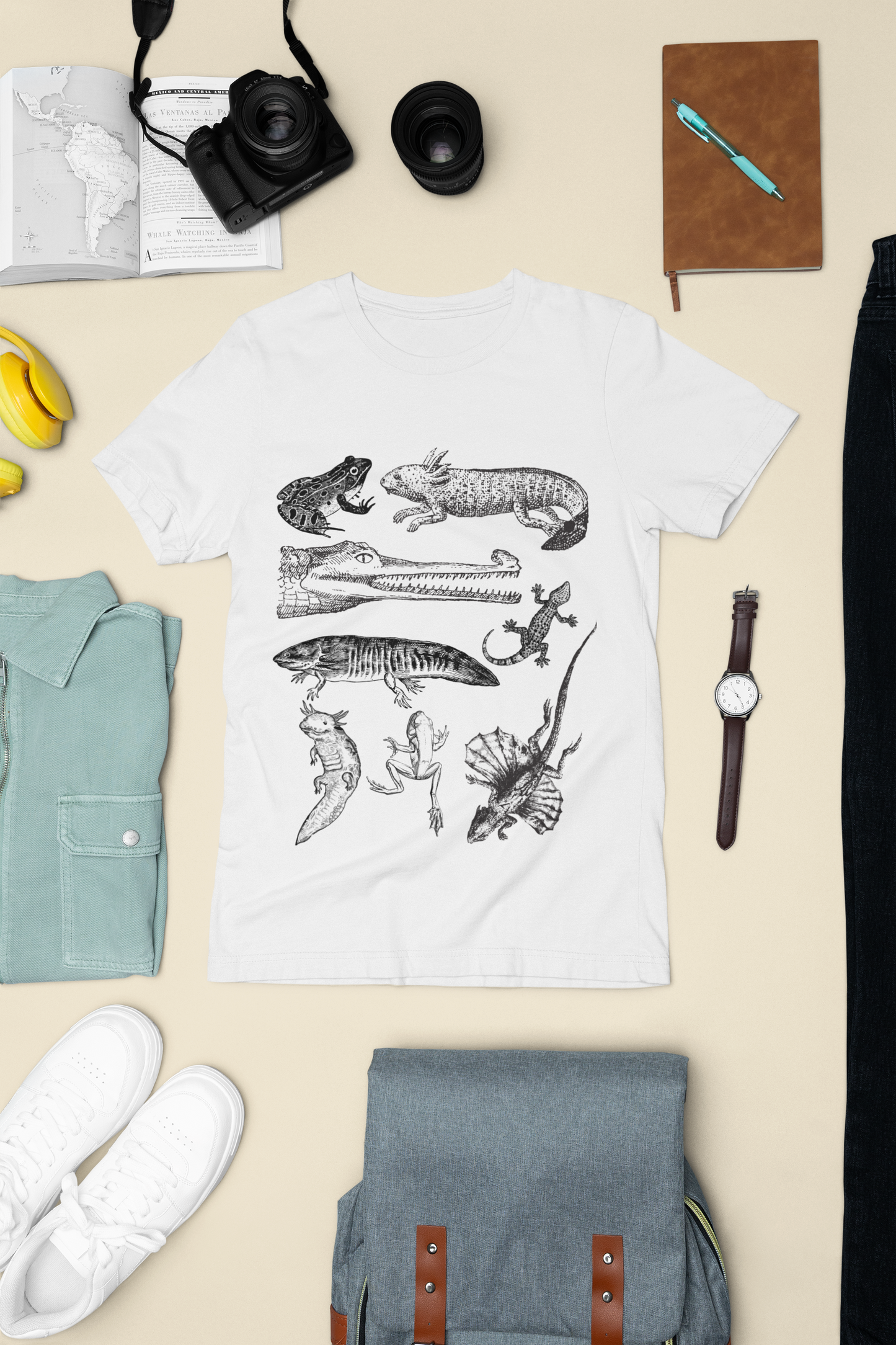 Herpetology Shirt, Reptiles & amphibians vintage style shirt, reptile shirt, amphibian t shirt, Herpetology Gift, Lizard Tee shirt, frog tee