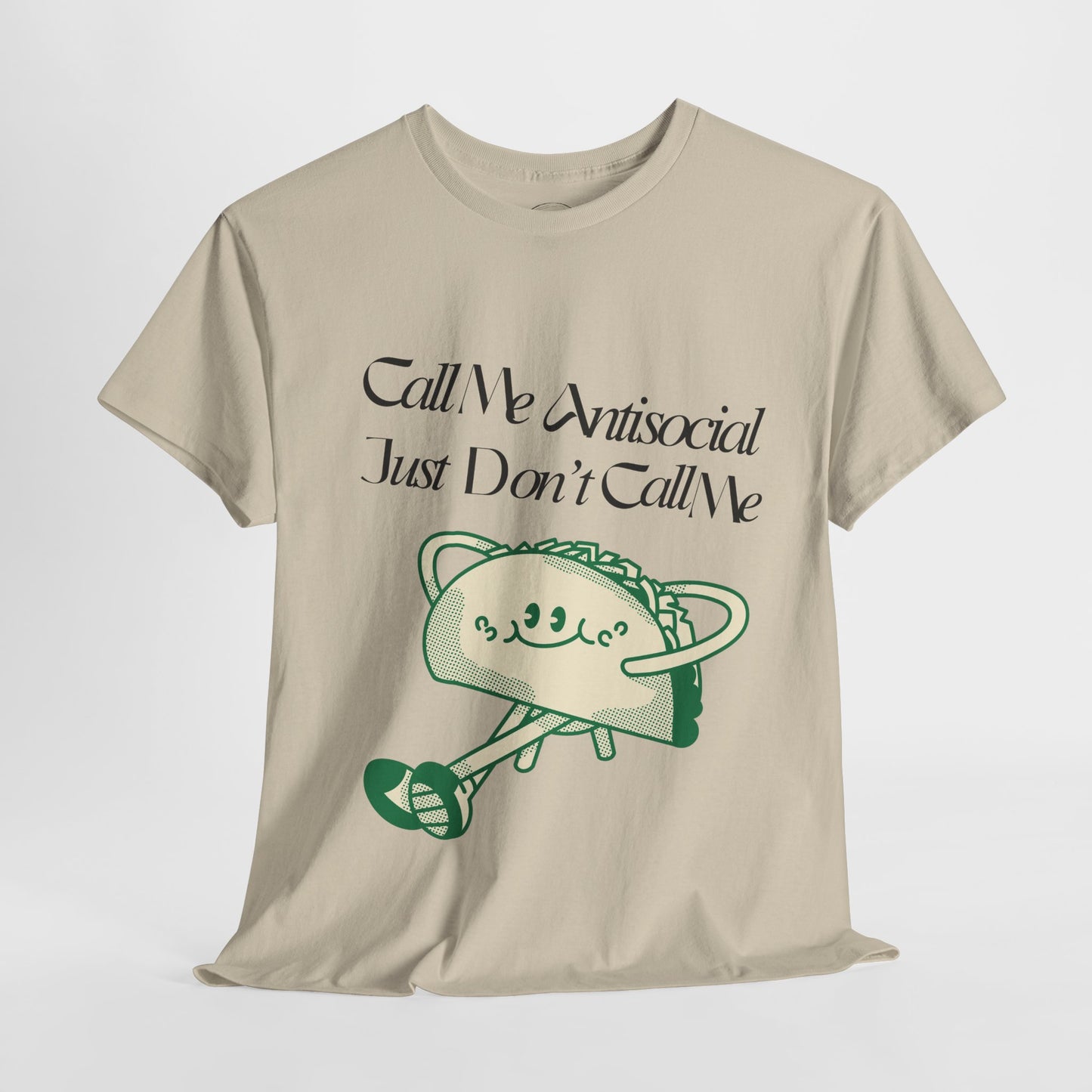 Antisocial Humor Tee ideal for those who enjoy their own company."
"Funny Antisocial Slogan Shirt celebrating the joys of being introverted