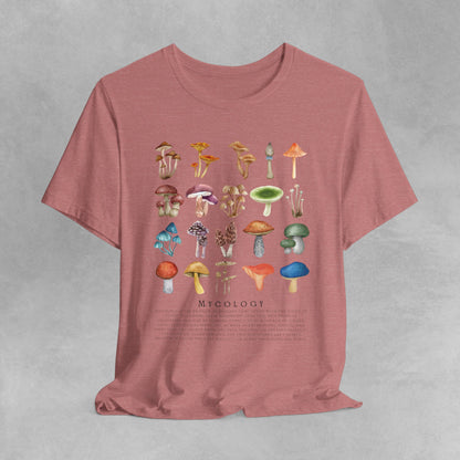 Vintage style Mycology Shirt, Fungi Shirt, retro Mushroom Shirt, Botanical Shirt, Cottagecore Clothing, Cottagecore Shirt, Fungus Tshirt, - Aurora Corner Shop