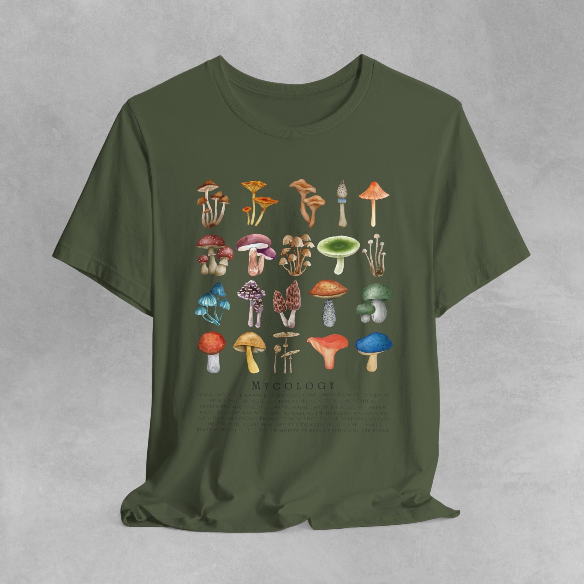 Vintage style Mycology Shirt, Fungi Shirt, retro Mushroom Shirt, Botanical Shirt, Cottagecore Clothing, Cottagecore Shirt, Fungus Tshirt, - Aurora Corner Shop