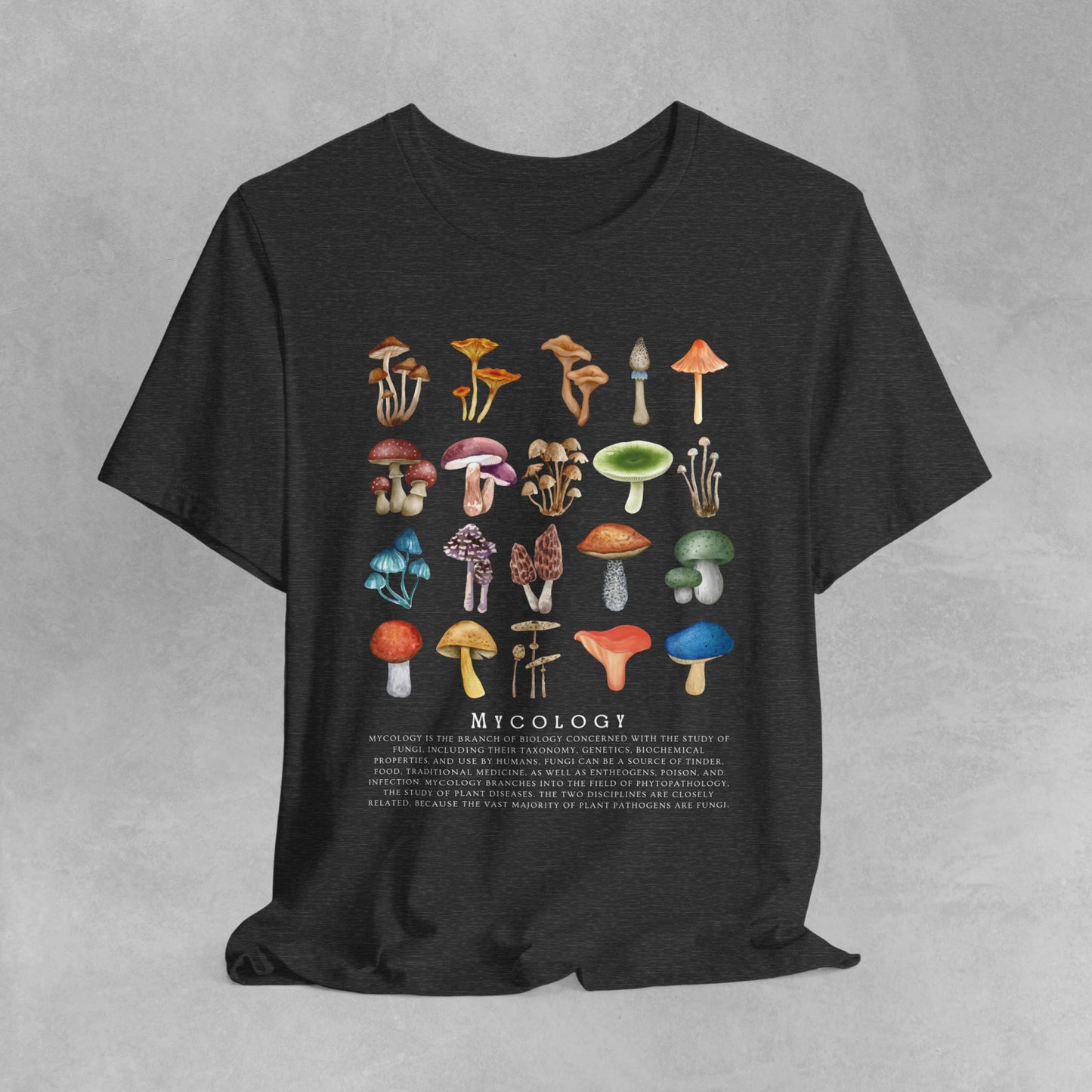 Vintage style Mycology Shirt, Fungi Shirt, retro Mushroom Shirt, Botanical Shirt, Cottagecore Clothing, Cottagecore Shirt, Fungus Tshirt, - Aurora Corner Shop