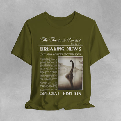 Unisex Loch Ness Travel Shirt - Scotland Cryptid