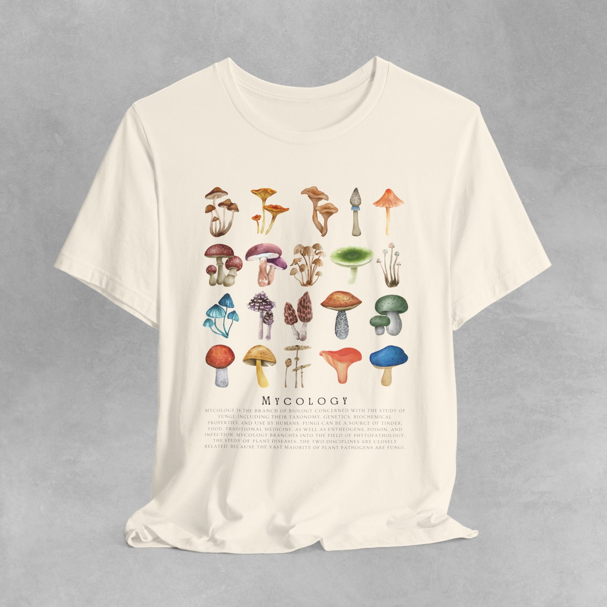 Vintage Mycology Shirt, Fungi Shirt, retro Mushroom Shirt, Botanical Shirt, Cottagecore Clothing, Cottagecore Shirt, Fungus Tshirt,
