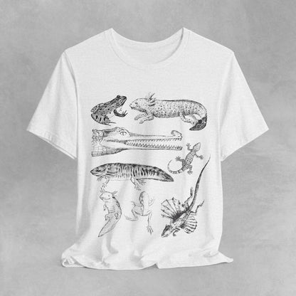 Herpetology Shirt, Reptiles & amphibians vintage style shirt, reptile shirt, amphibian t shirt, Herpetology Gift, Lizard Tee shirt, frog tee